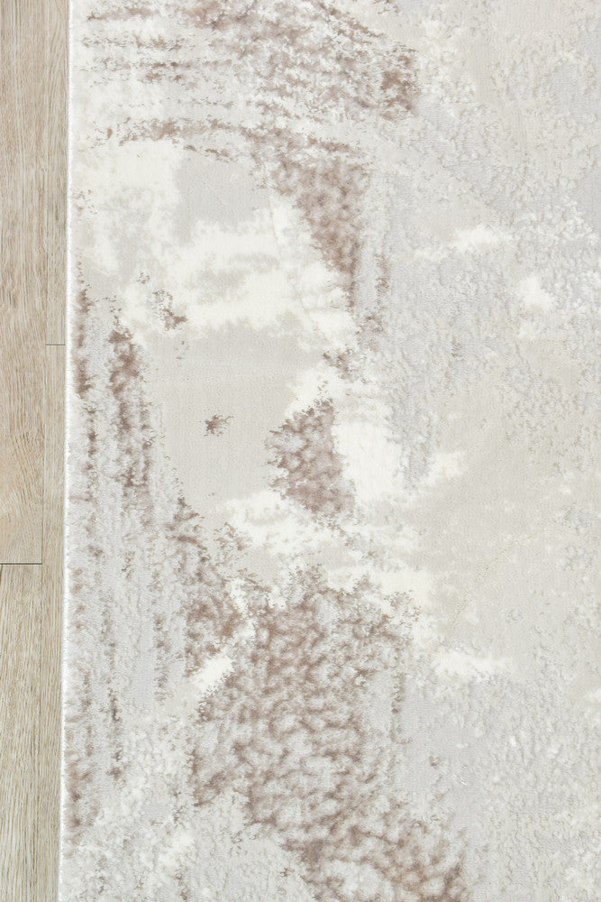 Sultana Lasting Beige Grey Runner Rug