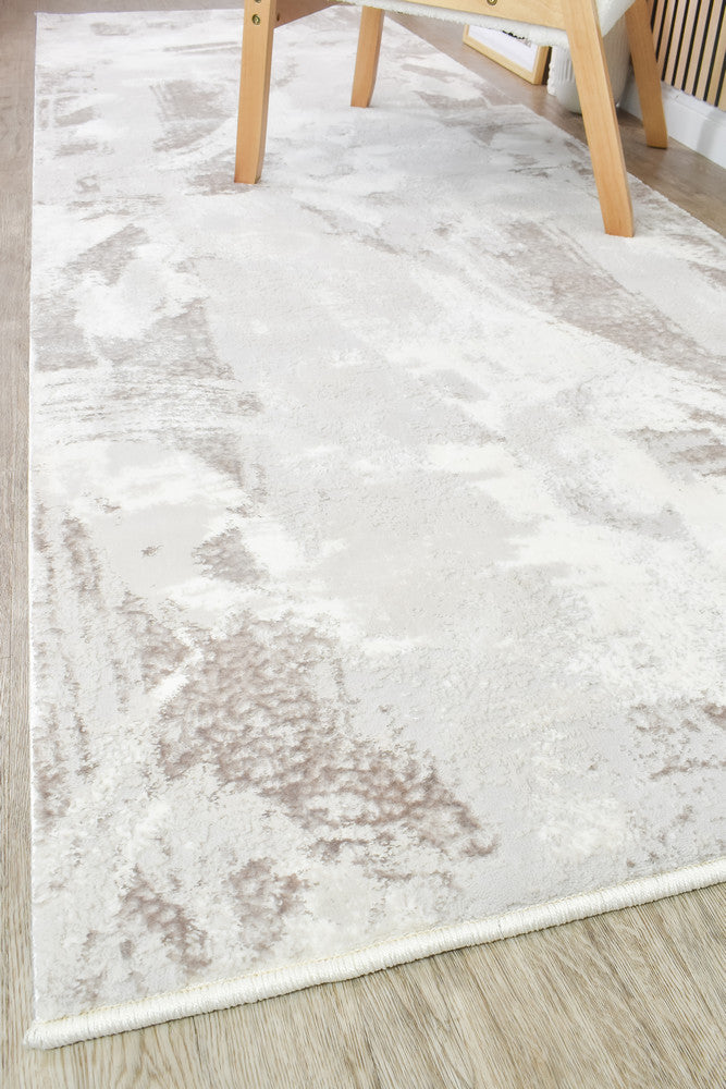 Sultana Lasting Beige Grey Runner Rug