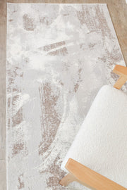 Sultana Lasting Beige Grey Runner Rug