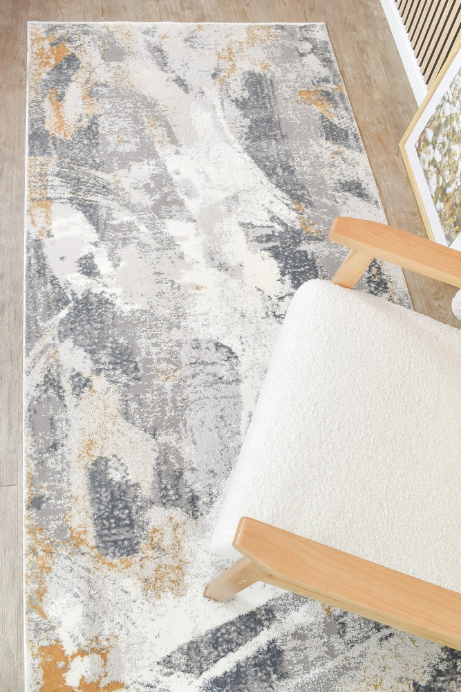 Sultana Lasting Grey Grey Runner Rug