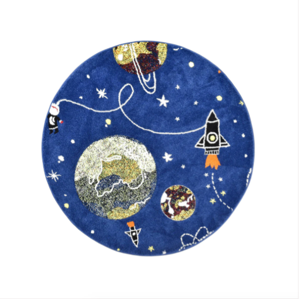 Dream Kids Space Round Rug