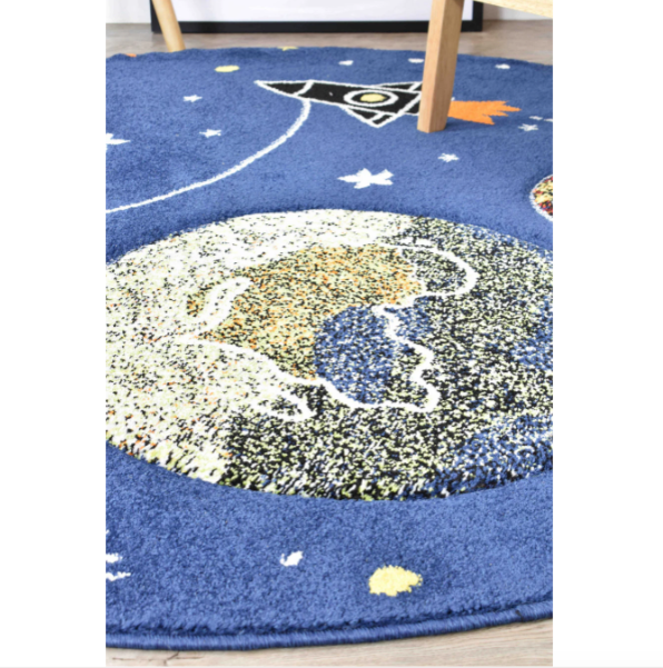 Dream Kids Space Round Rug