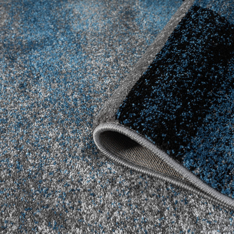 Shale layered Blue Rug