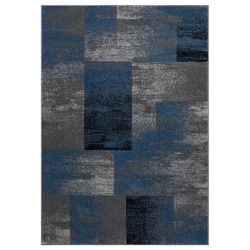 Shale layered Blue Rug