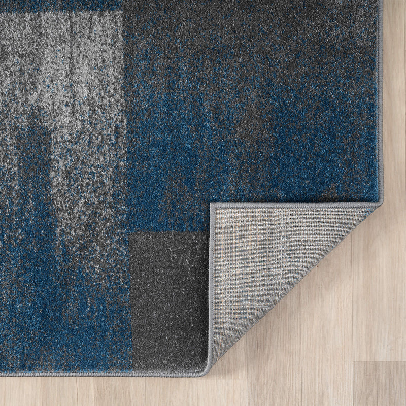 Shale layered Blue Rug