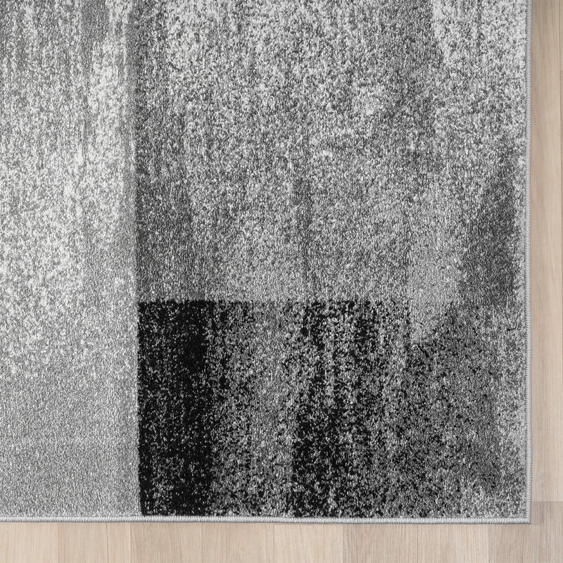 Shale layered Grey Runner Rug