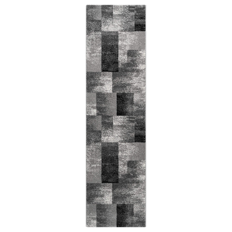 Shale layered Grey Runner Rug