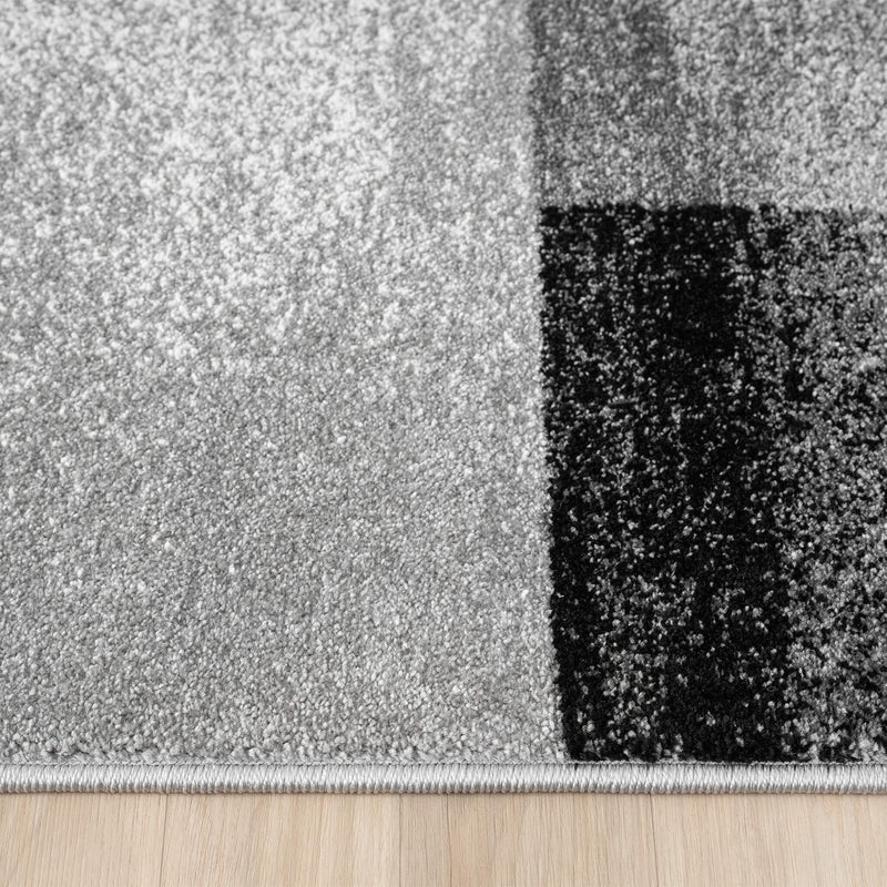Shale layered Grey Runner Rug