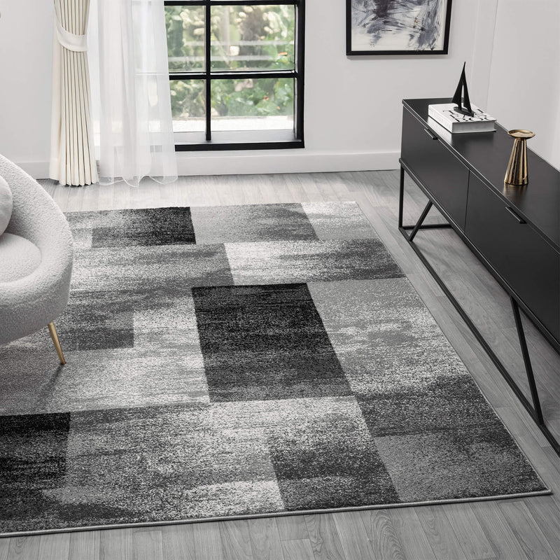 Shale layered Grey Rug