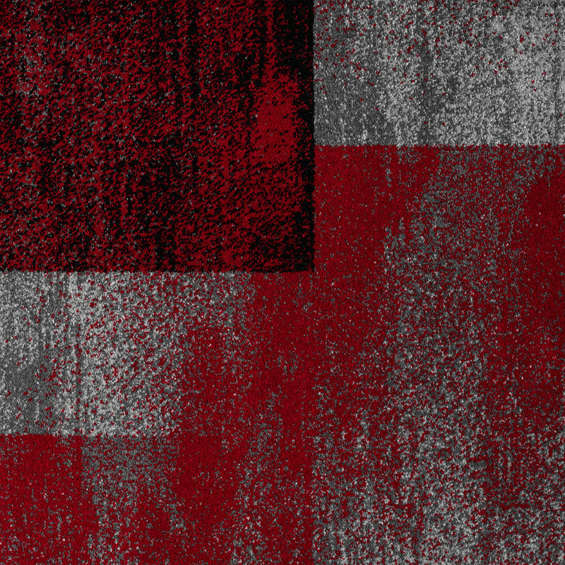 Shale layered Red Runner Rug