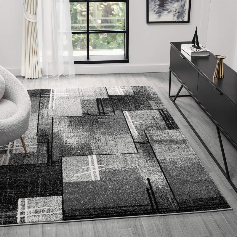 Shale laminated Grey Rug