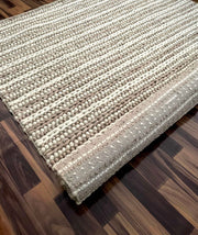 Alpha Arrow Strip Beige Rug