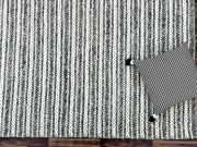 Alpha Arrow Strip Grey Rug