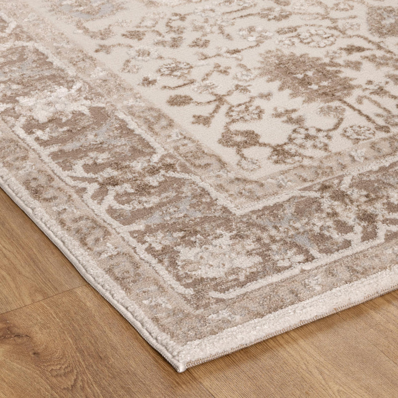 Mesa Oriental Border Beige Rug