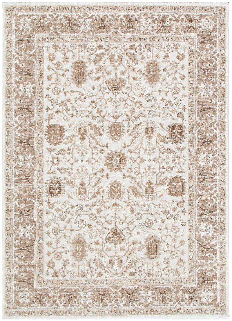 Mesa Oriental Border Brown Rug