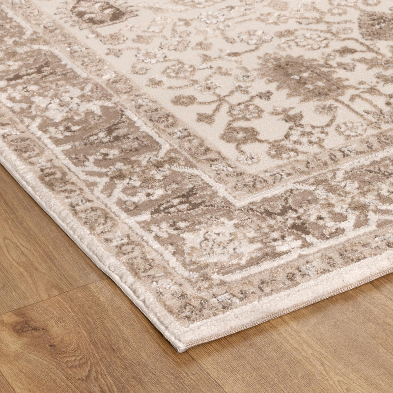 Mesa Oriental Border Brown Rug