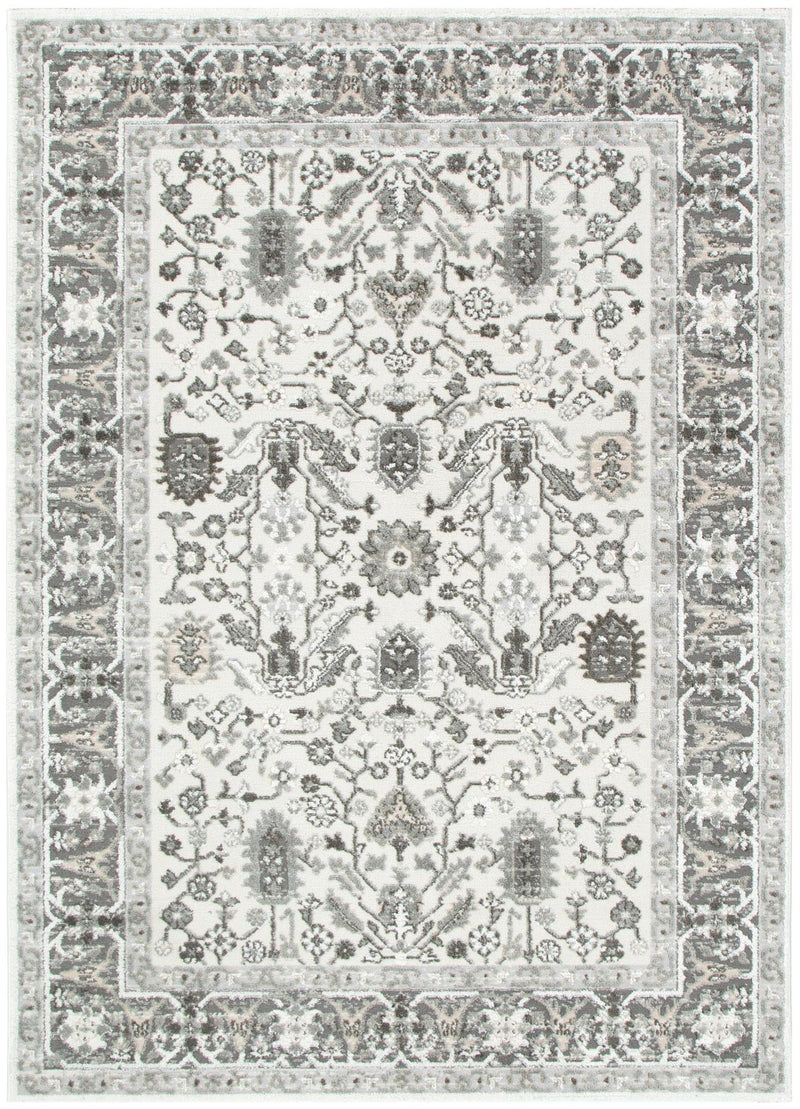Mesa Oriental Border Grey Rug