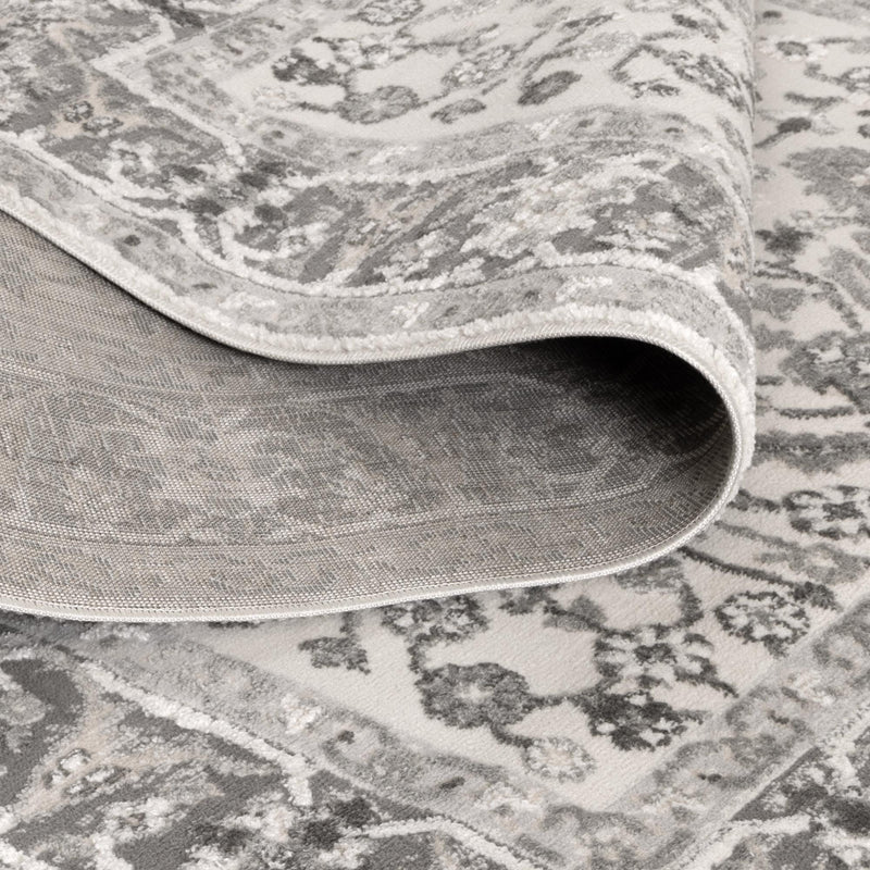 Mesa Oriental Border Grey Rug