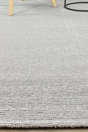 Relief Angelite Grey Runner Rug