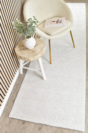 Relief Jade White Runner Rug