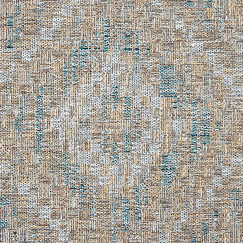 Exterior Medal Ash Blue Rug