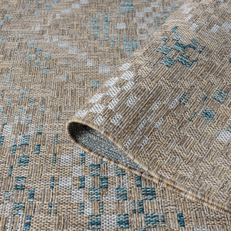 Exterior Medal Ash Blue Rug