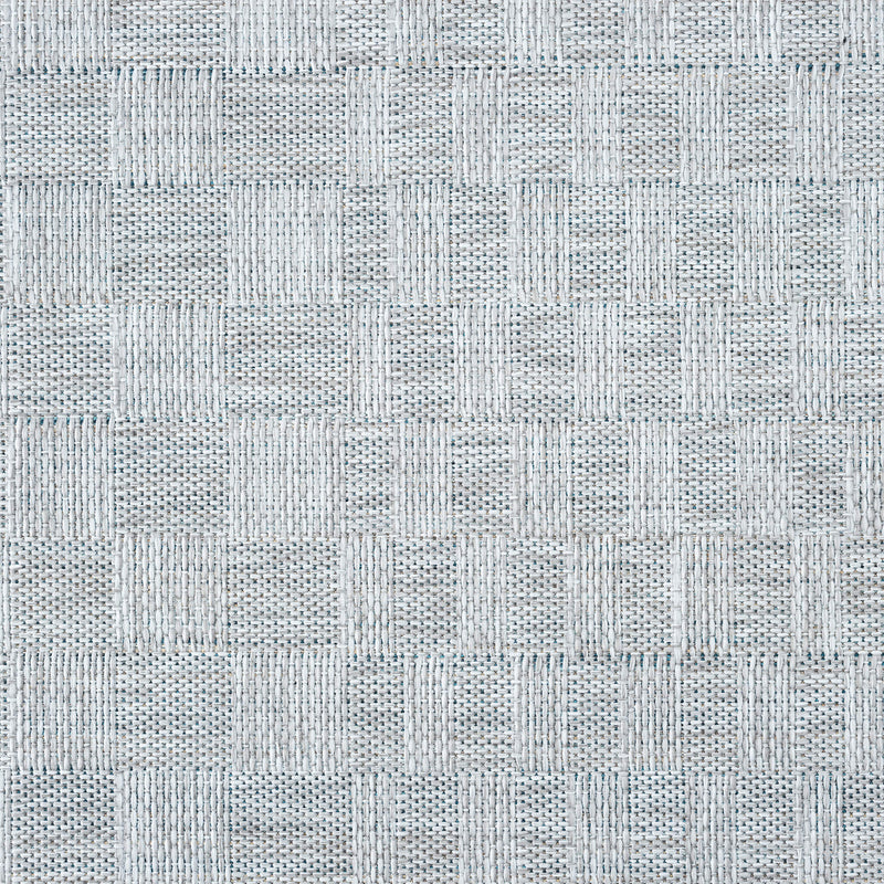 Exterior Cloud Border Blue Runner Rug