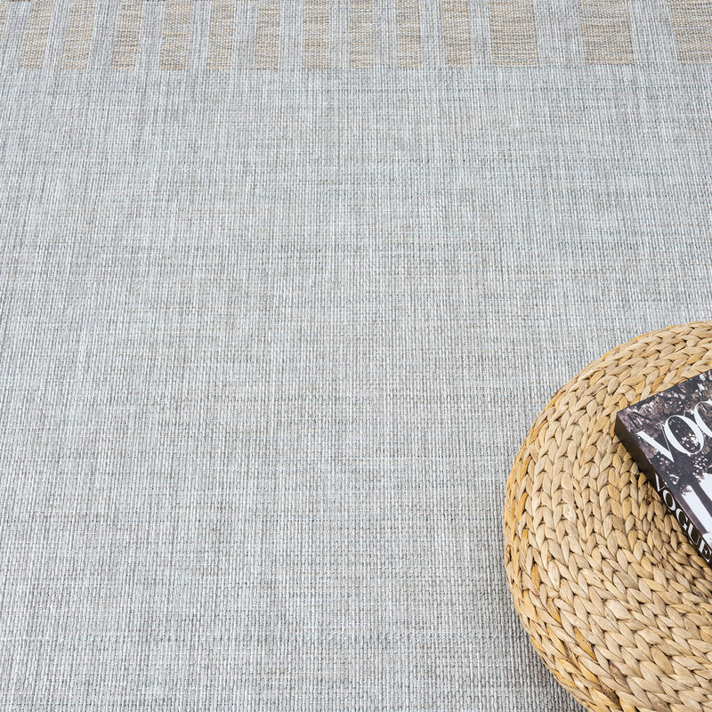 Exterior Cloud Border Beige Rug
