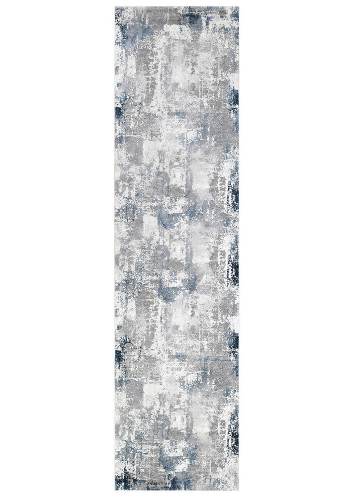 Sultana Infinite Navy Grey Runner Rug