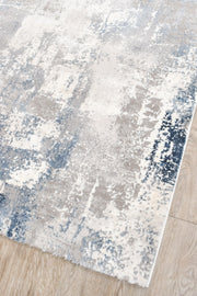 Sultana Infinite Navy Grey Runner Rug