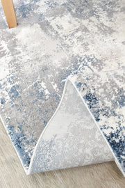 Sultana Infinite Navy Grey Runner Rug