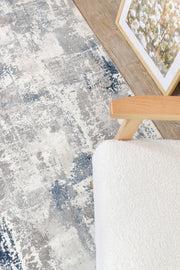 Sultana Infinite Navy Grey Runner Rug