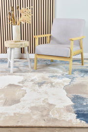 Sultana Dateless Navy Beige Rug