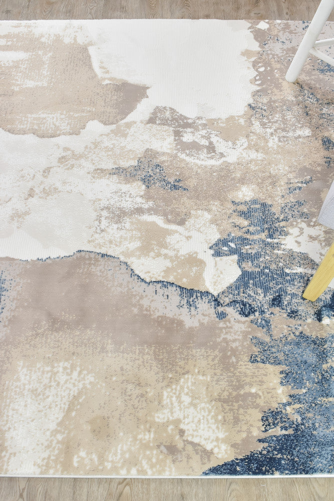 Sultana Dateless Navy Beige Rug