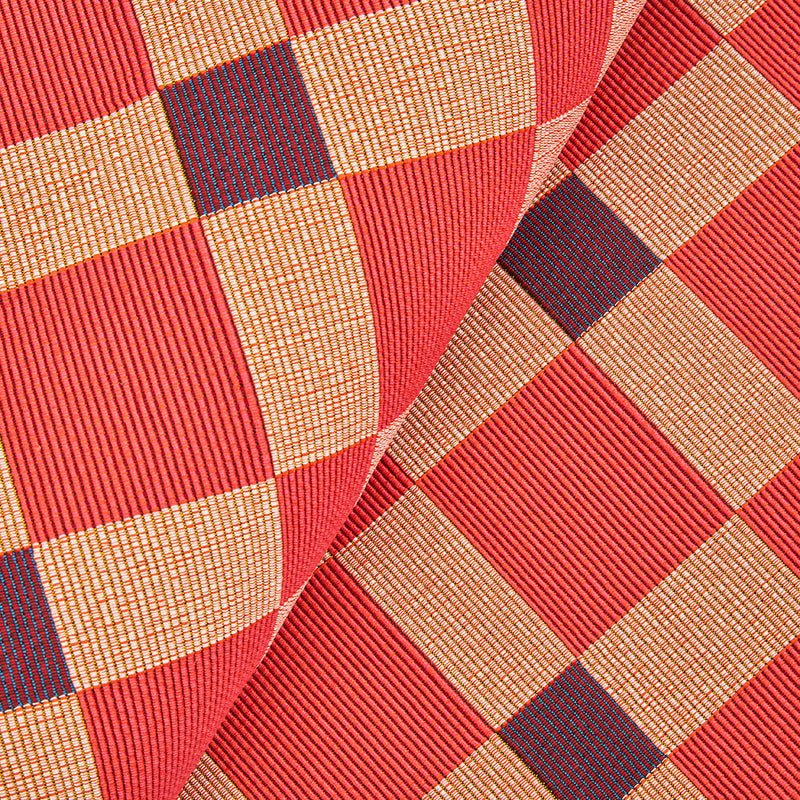 Terra Square Pattern Pink Rug