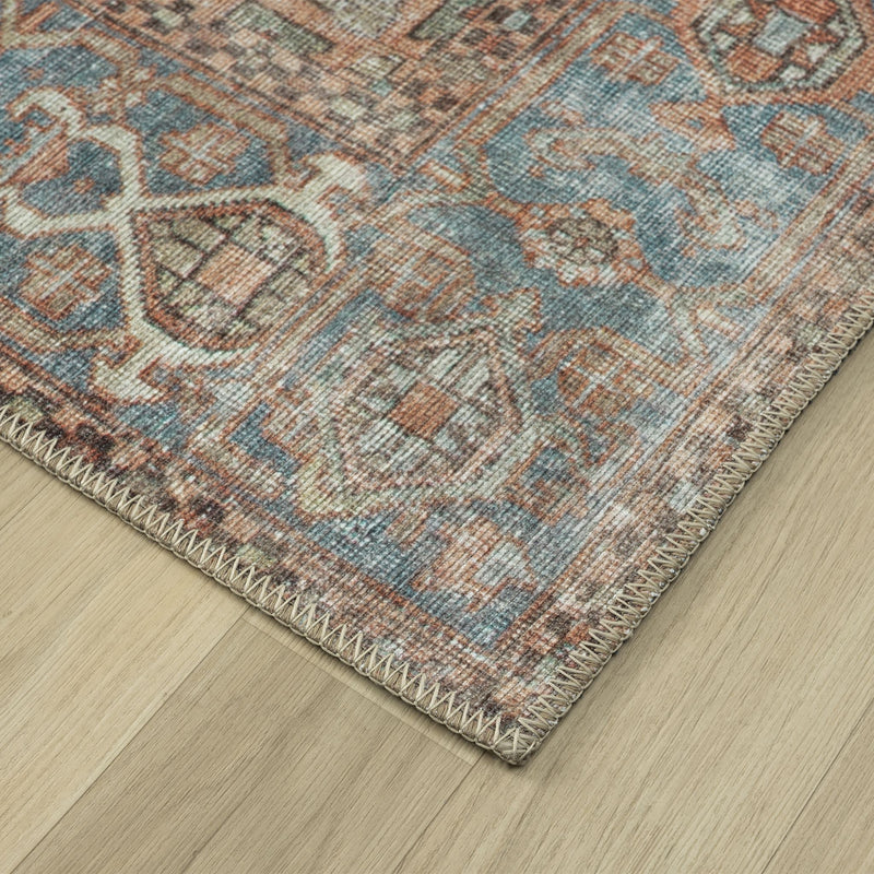 Retro Elegant Terracotta Rug