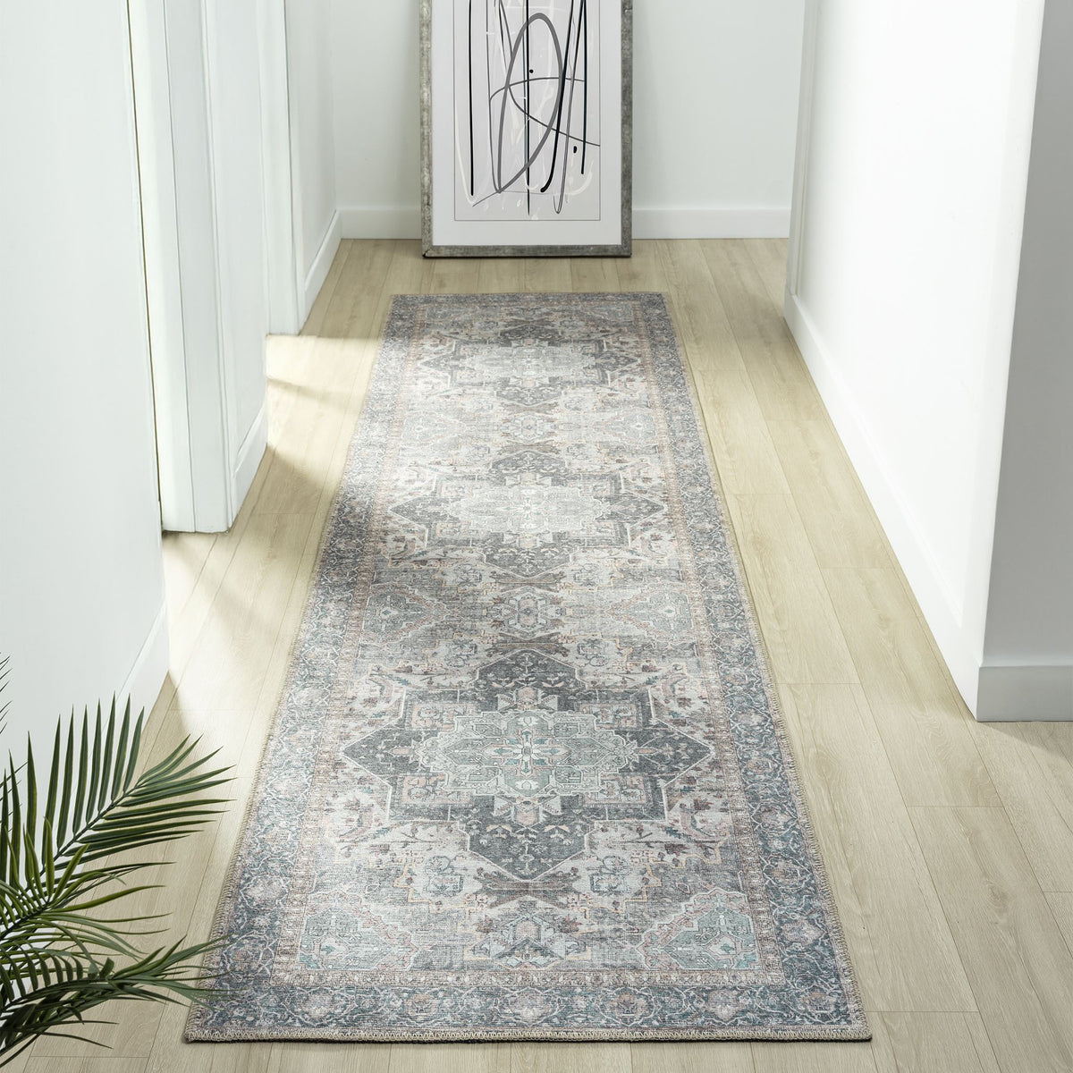vintage-style Runner Rug, distressed traditional patterns and unusual ...