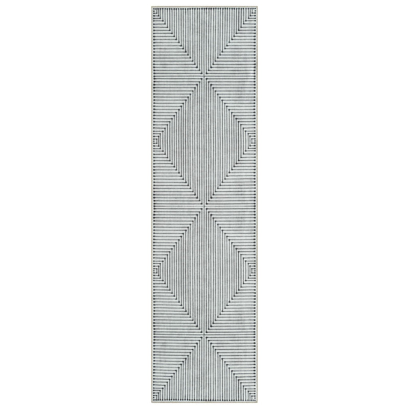 Retro Triangle Stone Runner Rug