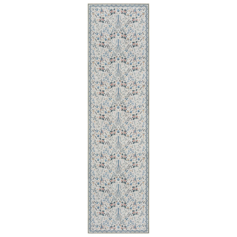 Retro Flowers Multi Runner Rug