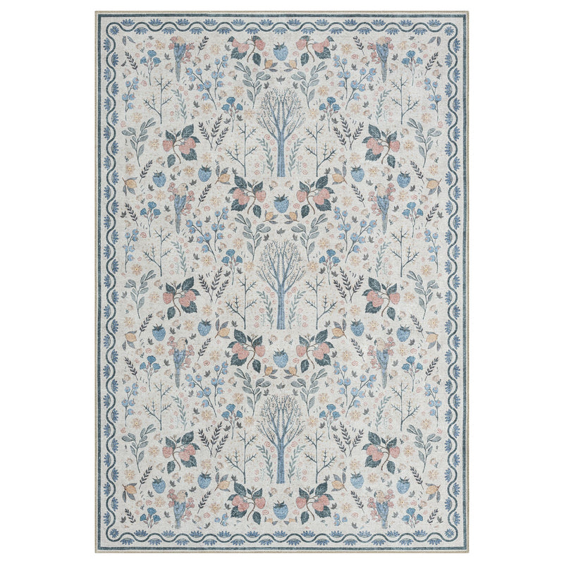 Retro Flowers Multi Rug