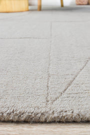 Dakota Fuzzy Briliant Grey Rug