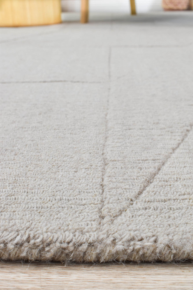 Dakota Fuzzy Briliant Grey Rug