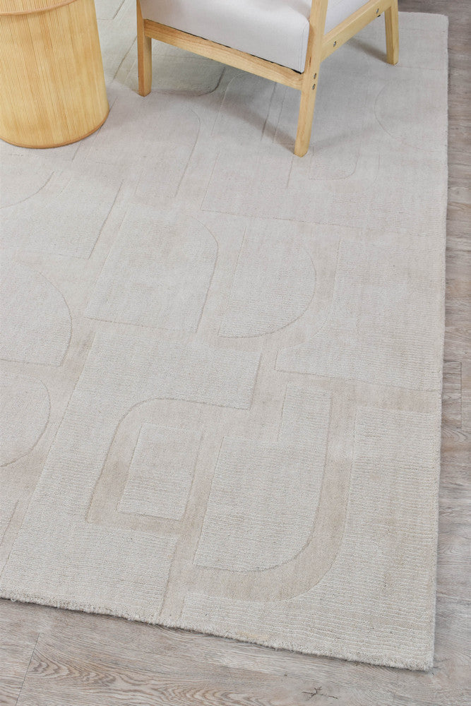 Dakota Fuzzy Crush Beige Rug