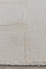 Dakota Fuzzy Crush Beige Rug