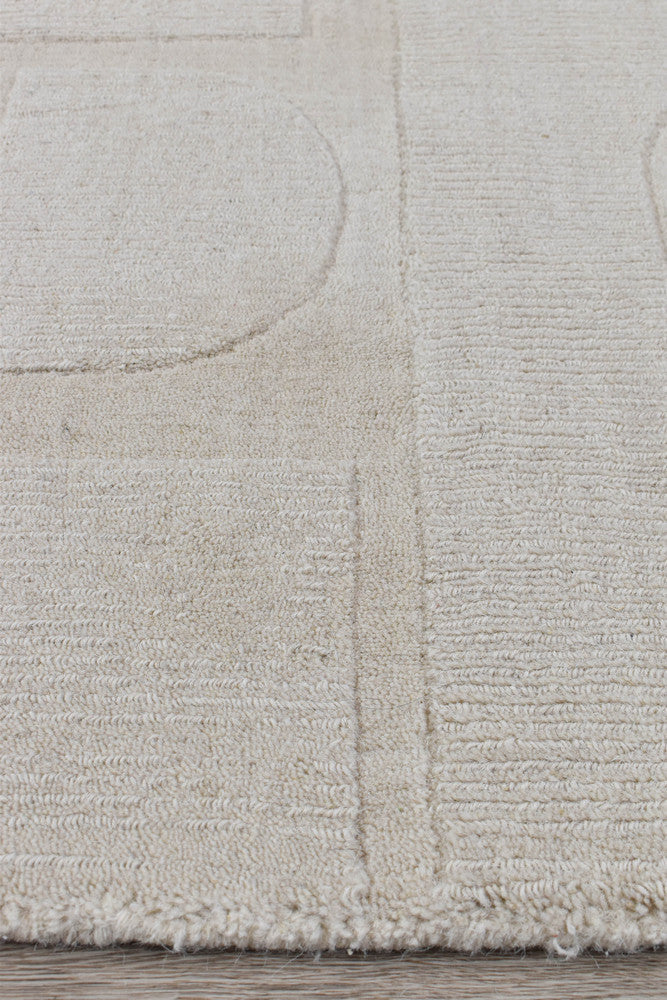 Dakota Fuzzy Crush Beige Rug