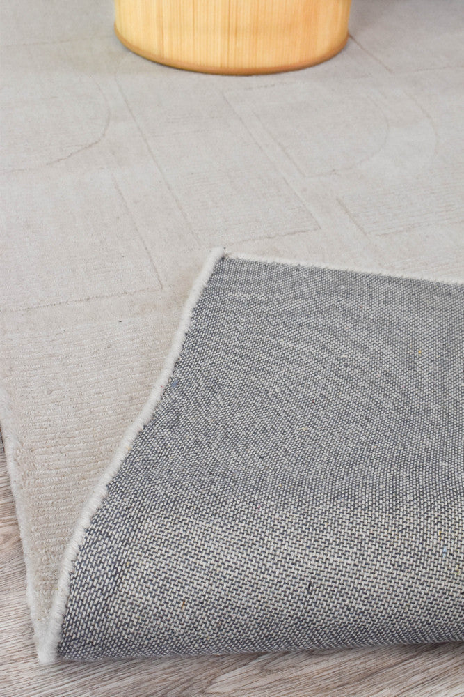 Dakota Fuzzy Crush Beige Rug