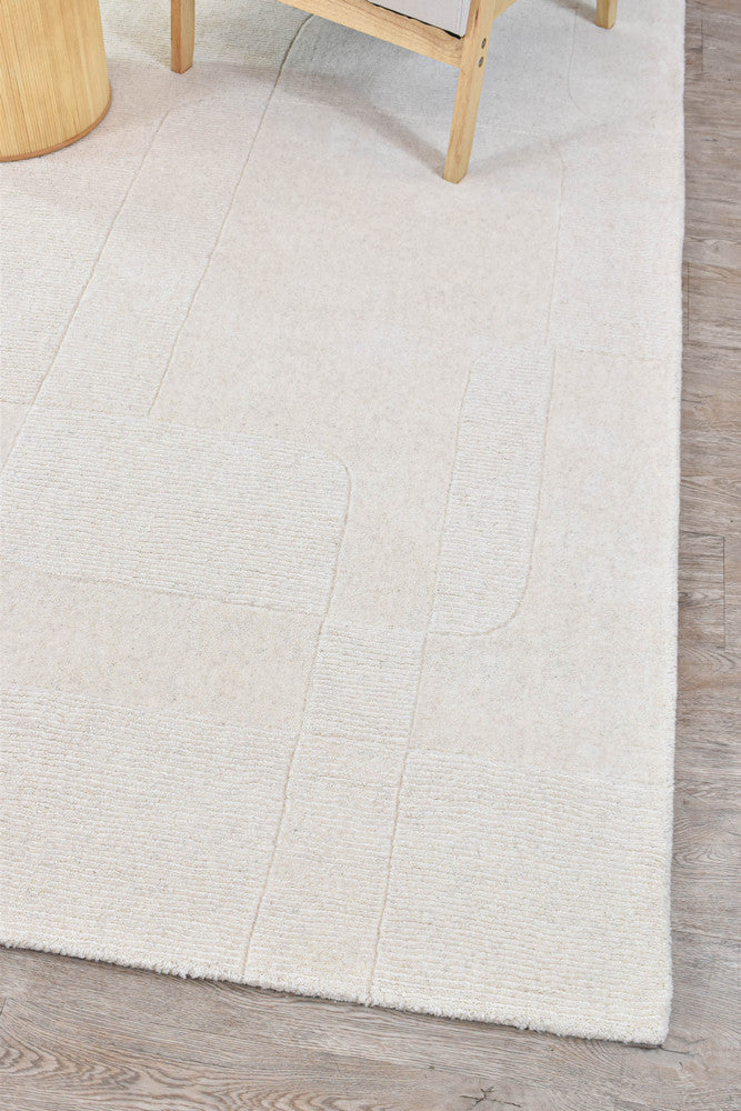 Dakota Fuzzy Flash Ivory Rug