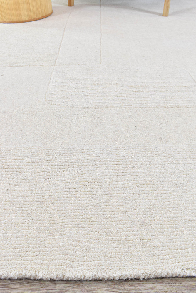 Dakota Fuzzy Flash Ivory Rug