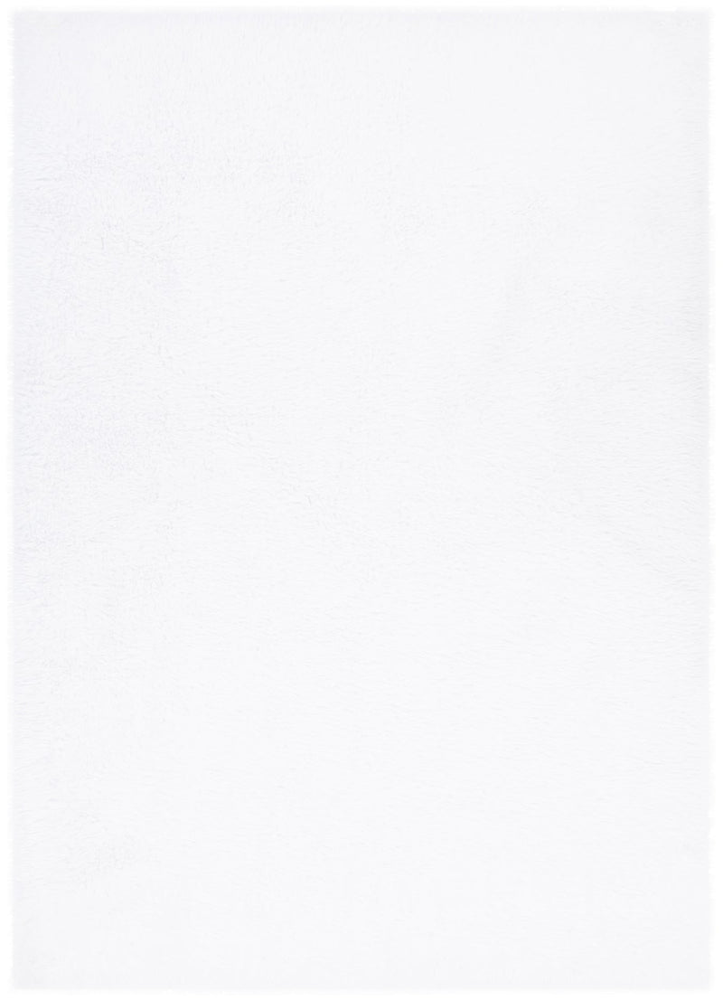 Mila Machine Washable Shaggy White Rug