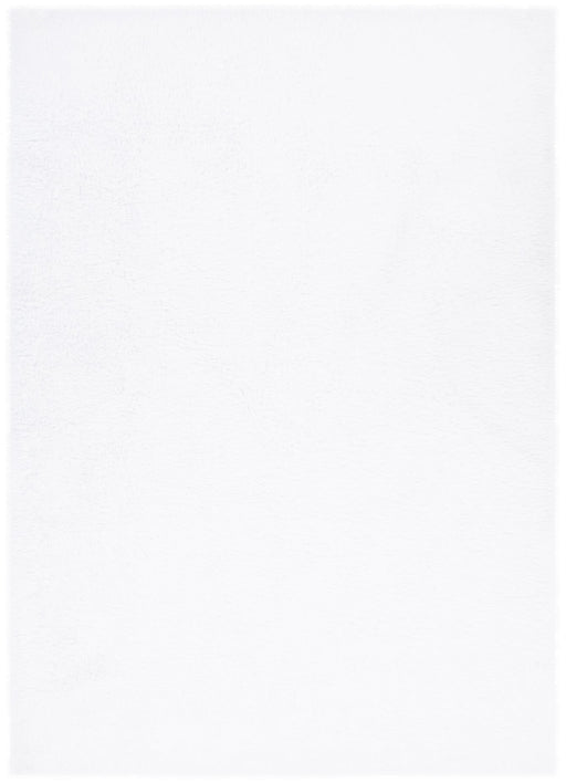 Mila Machine Washable Shaggy White Rug